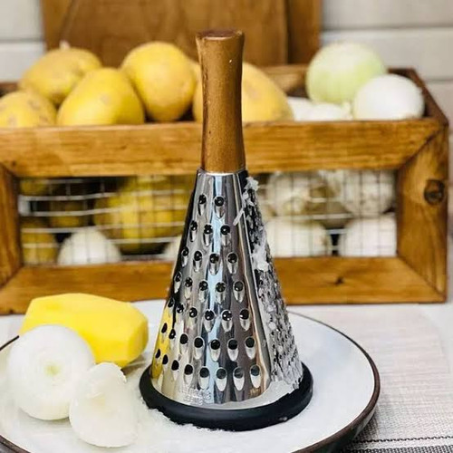 رنده استیل دسته چوبی ۴تیغه